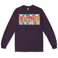 Plum hippie and daisys license plate template Long Sleeve Tee - Artiststas
