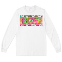 White hippie and daisys license plate template Long Sleeve Tee - Artiststas