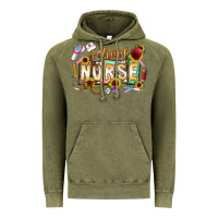 Vintage Olive school nurse Vintage Hoodie - CowhideDigitalArt