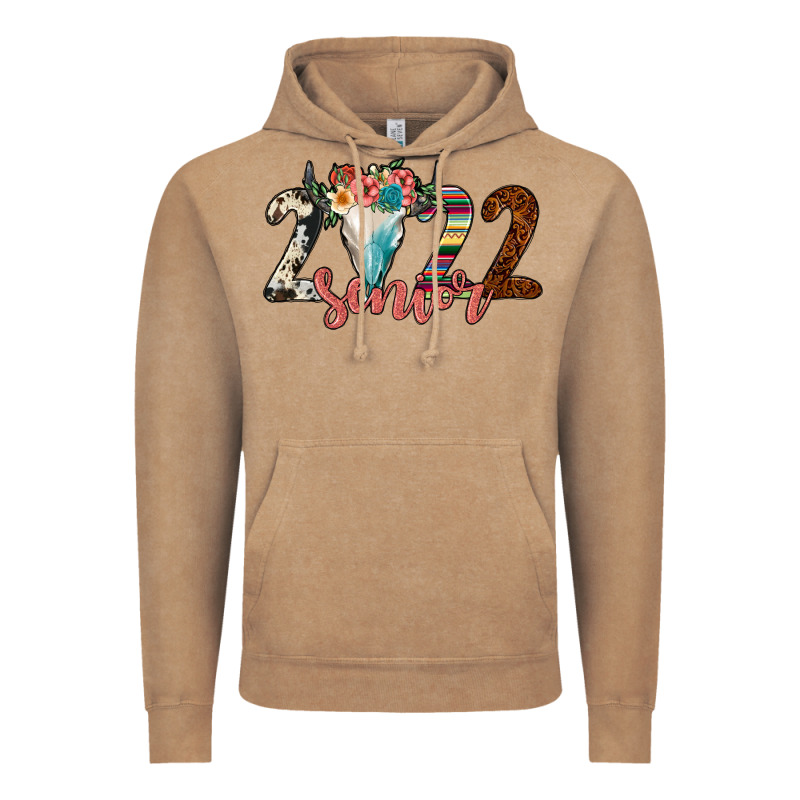 2022 Senior Bull Skull Vintage Hoodie by JahusDesignShop | Teevron