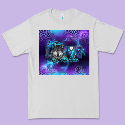 For The Love Of The Wolves Premium Tee Designed By Ranaportraitstore