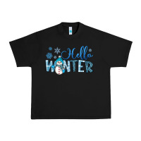 Black hello winter Urban Heavy Tee - JahusDesignShop