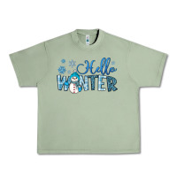Oil Green hello winter Urban Heavy Tee - JahusDesignShop