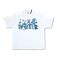 White hello winter Urban Heavy Tee - JahusDesignShop