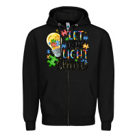 Black let your light shine Zipper Hoodie - MaliasSmallBusiness