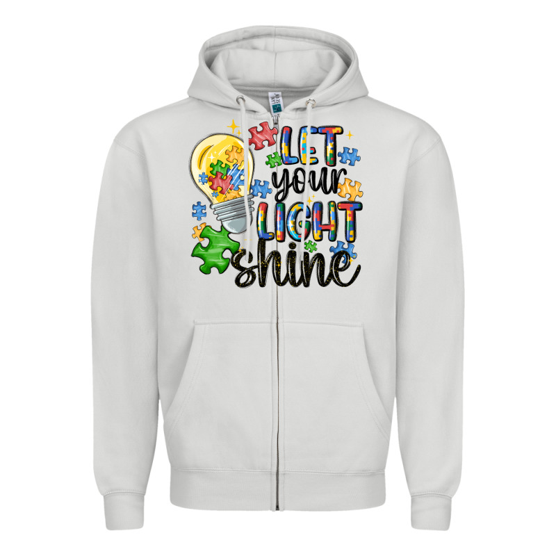 Let Your Light Shine Zipper Hoodie by MaliasSmallBusiness | Teevron