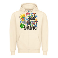 Sandshell let your light shine Zipper Hoodie - MaliasSmallBusiness