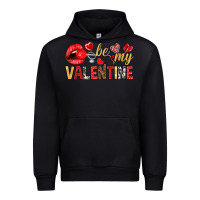 Black Be my valentine Valentine's Day Urban Hoodie - HowdyJamesFarm