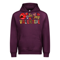 Mauve Wine Be my valentine Valentine's Day Urban Hoodie - HowdyJamesFarm