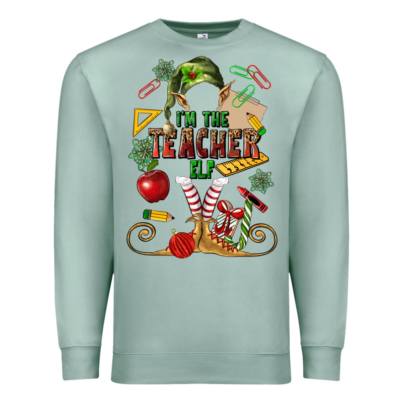 Im Teacher Elf Premium Sweatshirt by MaliasSmallBusiness | Teevron
