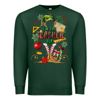 Sports Green im teacher elf Premium Sweatshirt - MaliasSmallBusiness