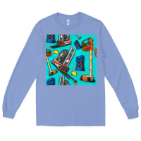 Colony Blue construction vehicles Long Sleeve Tee - BundleAndBundleShop