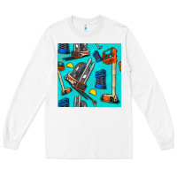 White construction vehicles Long Sleeve Tee - BundleAndBundleShop