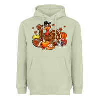 Matcha football turkey thanksgiving Heavyweight Hoodie - MaliasSmallBusiness
