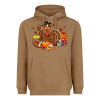 Toasted Coconut football turkey thanksgiving Heavyweight Hoodie - MaliasSmallBusiness
