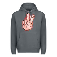 Rock Floral Argyle Peace Sign Premium Hoodie - Jasminsmagicworld