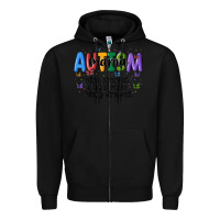 Black autism mama Zipper Hoodie - MaliasSmallBusiness