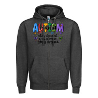 Charcoal Heather autism mama Zipper Hoodie - MaliasSmallBusiness