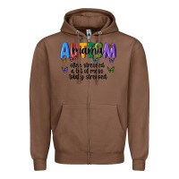 Chestnut autism mama Zipper Hoodie - MaliasSmallBusiness