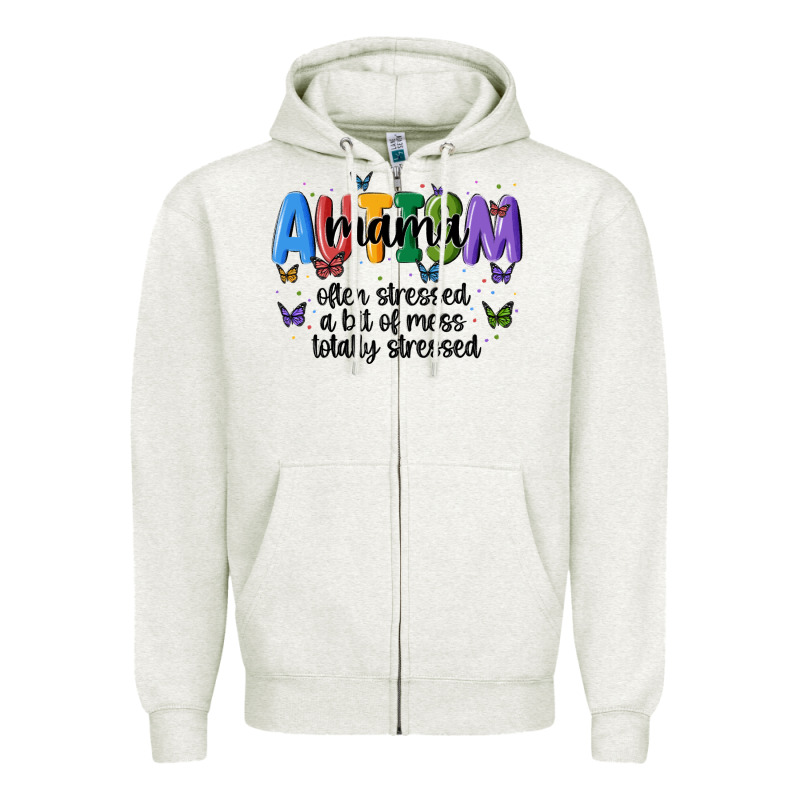 Autism Mama Zipper Hoodie by MaliasSmallBusiness | Teevron