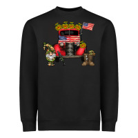 Black america soldier truck Heavyweight Sweatshirt - CowhideDigitalArt