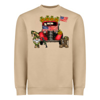America Soldier Truck Heavyweight Sweatshirt | Teevron
