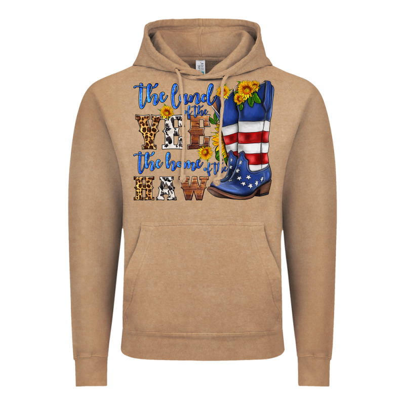 The Land Of The Yee The Home Of The Haw Vintage Hoodie by HRA Design Shop | Teevron