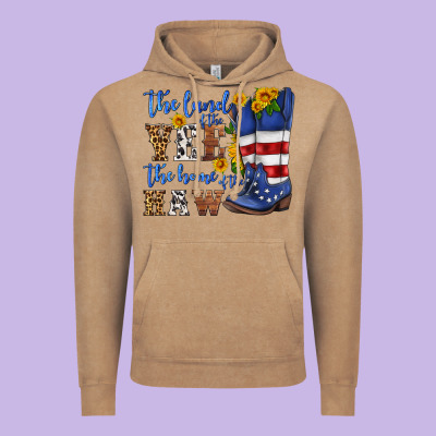 The Land Of The Yee The Home Of The Haw Vintage Hoodie Designed By Hra Design Shop