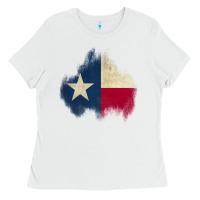 White texas patch Ladies Tee - AdoDesignShop