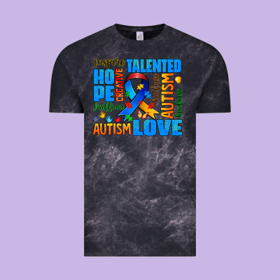 Autism  Words Vintage Tee Designed By Adodesignshop