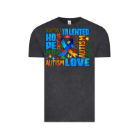 Vintage Black autism  words Vintage Tee - AdoDesignShop