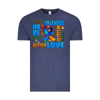 Vintage Denim autism  words Vintage Tee - AdoDesignShop