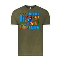 Vintage Olive autism  words Vintage Tee - AdoDesignShop
