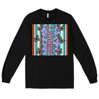 Black groovy with flowers and Butterflies Long Sleeve Tee - Artiststas