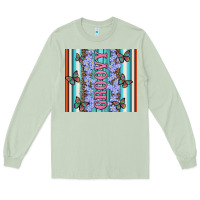 Matcha groovy with flowers and Butterflies Long Sleeve Tee - Artiststas