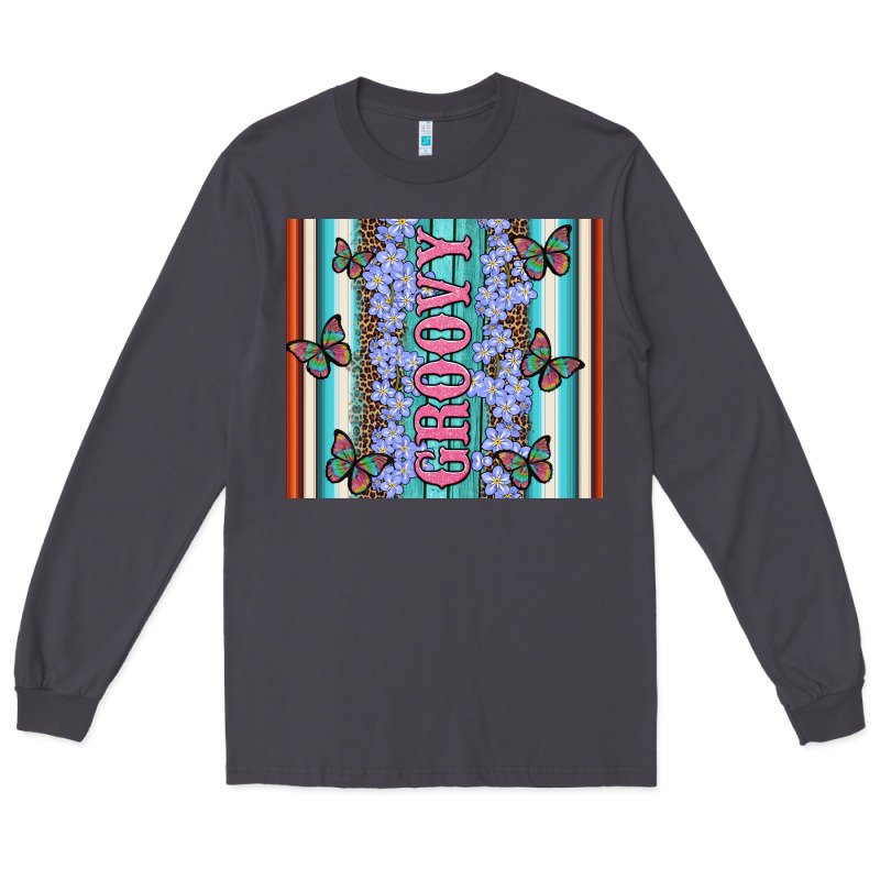 Groovy With Flowers And Butterflies Long Sleeve Tee by Artiststas | Teevron