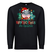 Black i want a hippopotamus for christmas Premium Sweatshirt - MaliasSmallBusiness