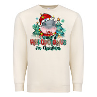 Sandshell i want a hippopotamus for christmas Premium Sweatshirt - MaliasSmallBusiness