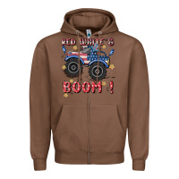 Chestnut 4th of july png, monster truck Zipper Hoodie - MaliasSmallBusiness