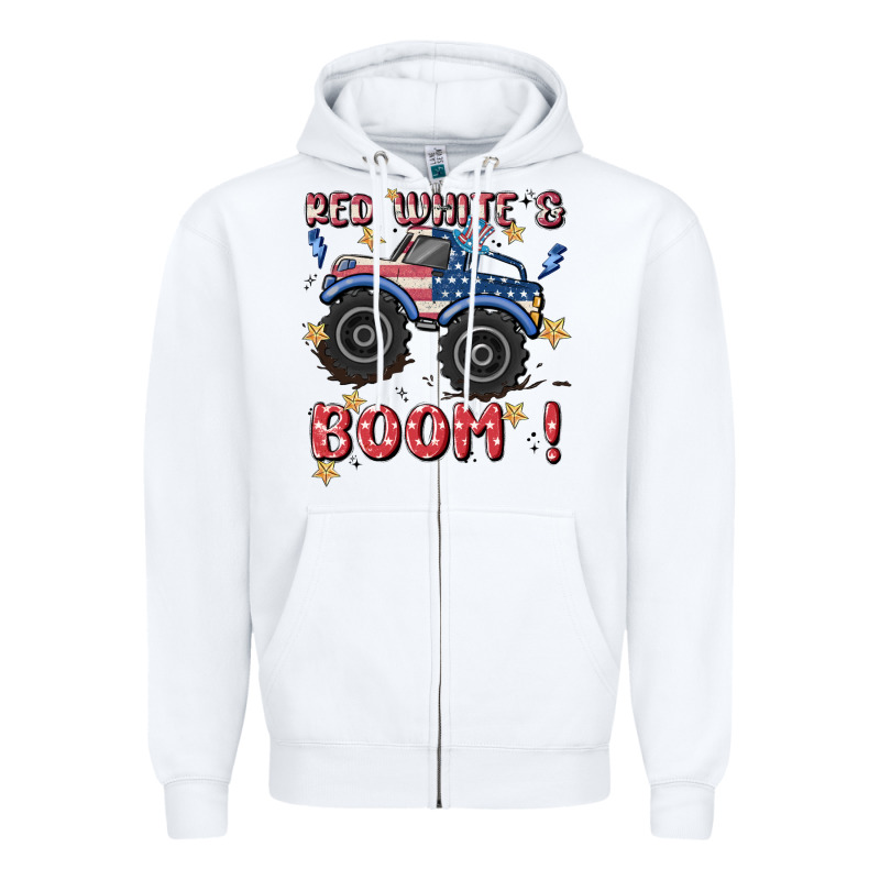 4th Of July Png, Monster Truck Zipper Hoodie by MaliasSmallBusiness | Teevron