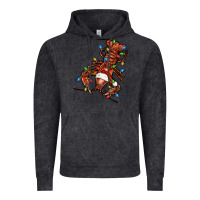 Vintage Black Christmas crawfish Vintage Hoodie - FaDigitalArtStudio