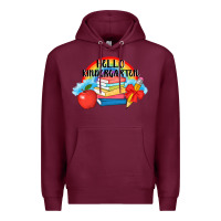 Burgundy back to school hello kindergarten 3200x2400 Premium Hoodie - AdoDesignShop
