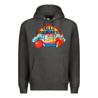 Charcoal Heather back to school hello kindergarten 3200x2400 Premium Hoodie - AdoDesignShop
