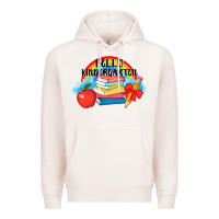 Pale Pink back to school hello kindergarten 3200x2400 Premium Hoodie - AdoDesignShop