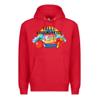 Red back to school hello kindergarten 3200x2400 Premium Hoodie - AdoDesignShop