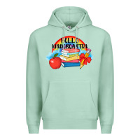Seafoam back to school hello kindergarten 3200x2400 Premium Hoodie - AdoDesignShop