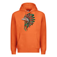 Carrot american flag indian headdress Premium Hoodie - BarkalooDesign