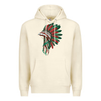 Sandshell american flag indian headdress Premium Hoodie - BarkalooDesign