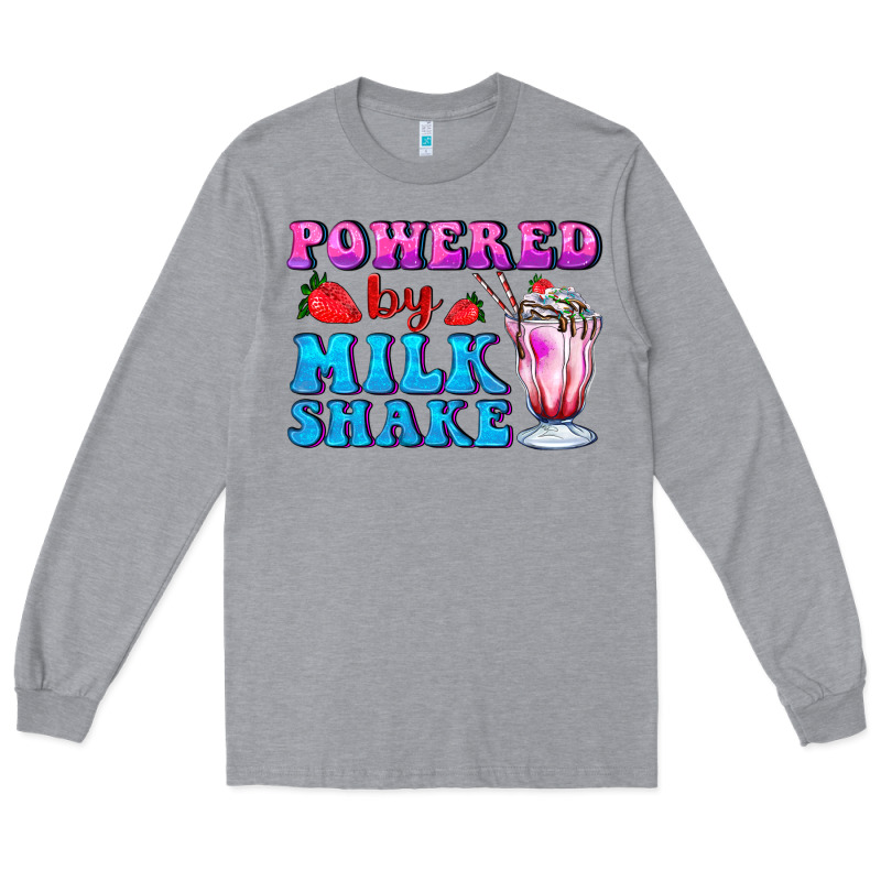 Powered By Milkshake Long Sleeve Tee by AdoDesignShop | Teevron