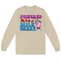 Mushroom powered by milkshake Long Sleeve Tee - AdoDesignShop